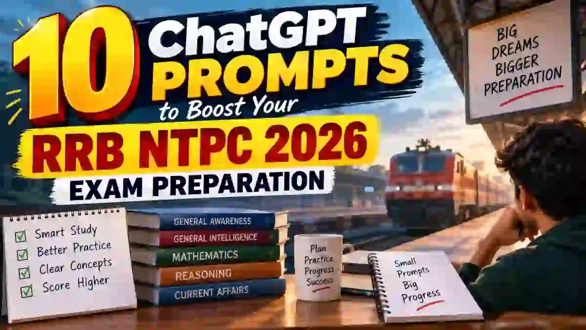 10 ChatGPT Prompts to Boost Your RRB NTPC 2026 Exam Preparation 10 ChatGPT Prompts to Boost Your RRB NTPC 2026 Exam Preparation