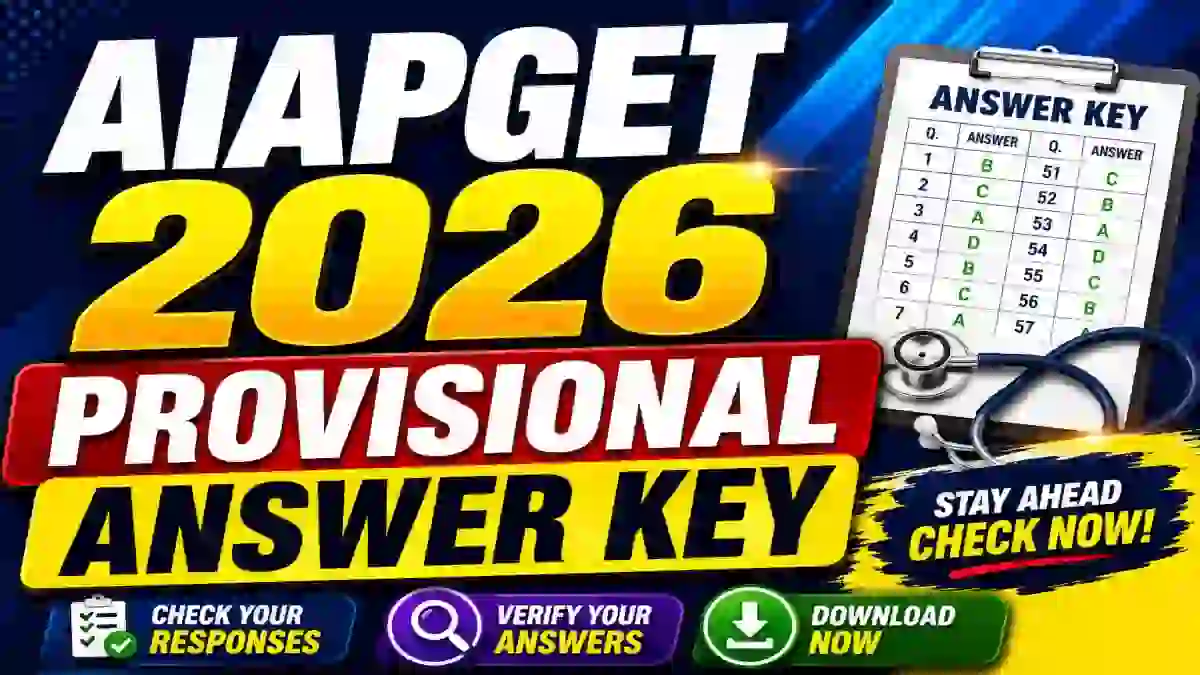 AIAPGET 2026 Provisional Answer Key Out - Direct Link to Download PDF at exams.nta.nic.in