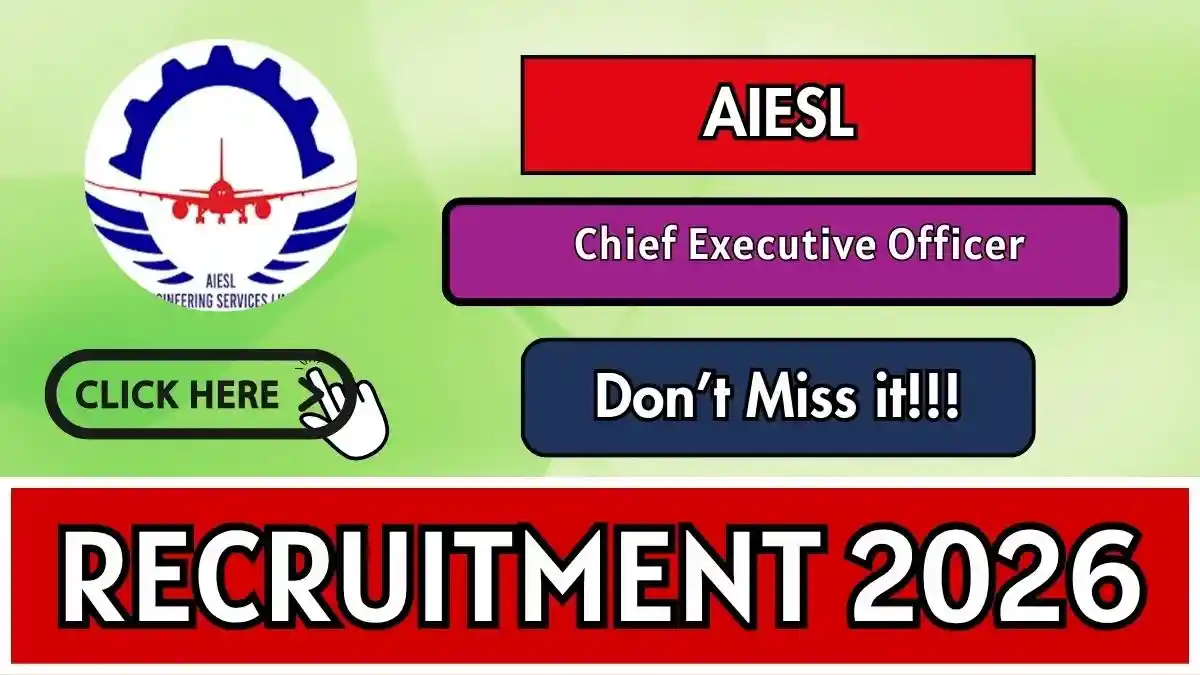 AIESL Chief Executive Officer Recruitment 2026 - Apply Offline
