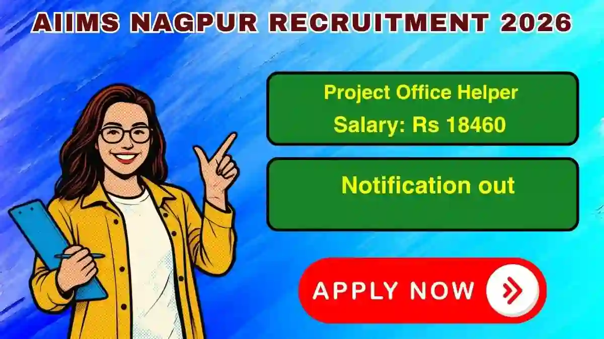 AIIMS Nagpur Project Office Helper Recruitment 2026 - Apply Online
