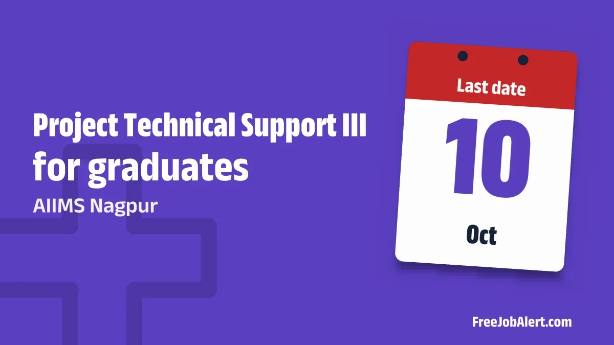 AIIMS Nagpur Project Technical Support III Recruitment 2026 – Apply Online AIIMS Nagpur Project Technical Support III Recruitment 2026 – Apply Online