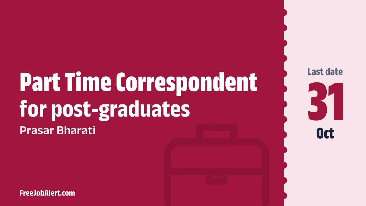 Akashvani Dehradun Part Time Correspondent Recruitment 2026 – Apply Offline