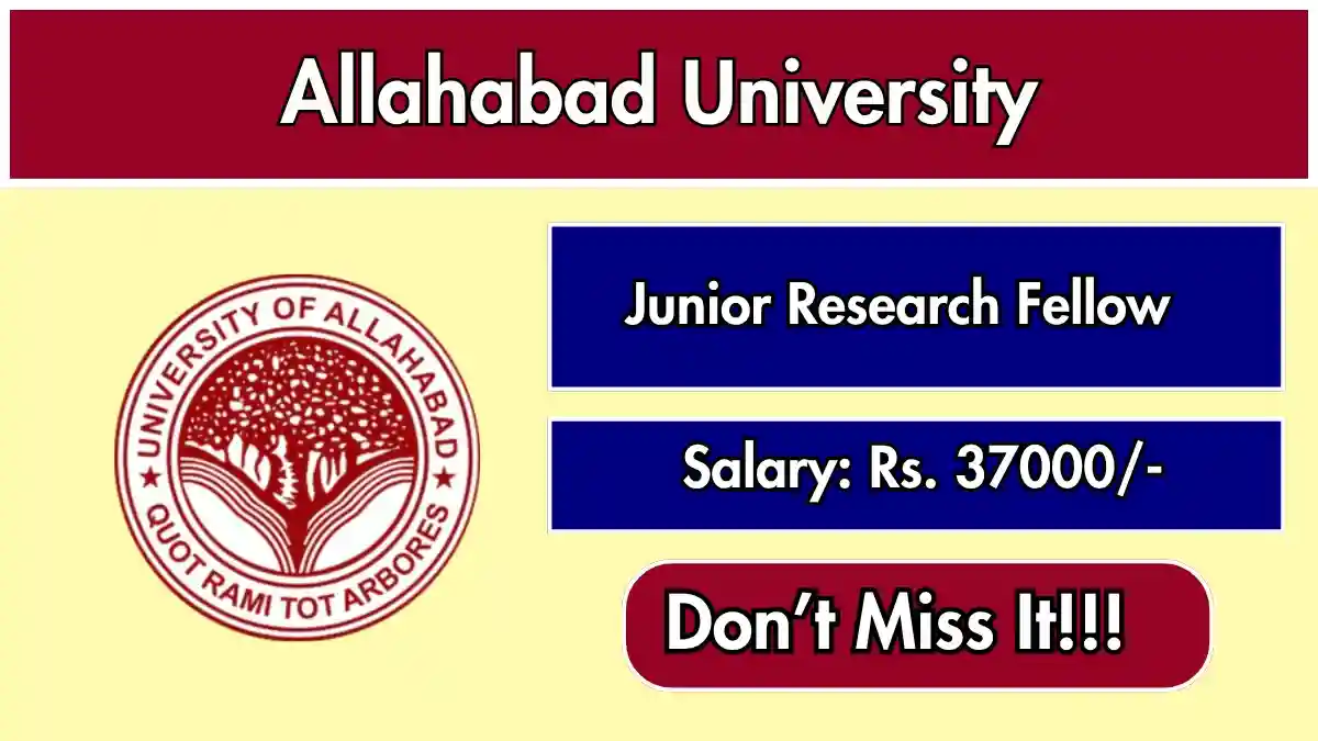 Allahabad University Junior Research Fellow Recruitment 2026 – Apply Online Allahabad University Junior Research Fellow Recruitment 2026 – Apply Online