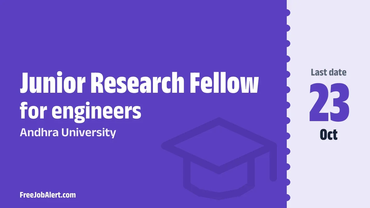 Andhra University Junior Research Fellow Recruitment 2026 – Apply Online