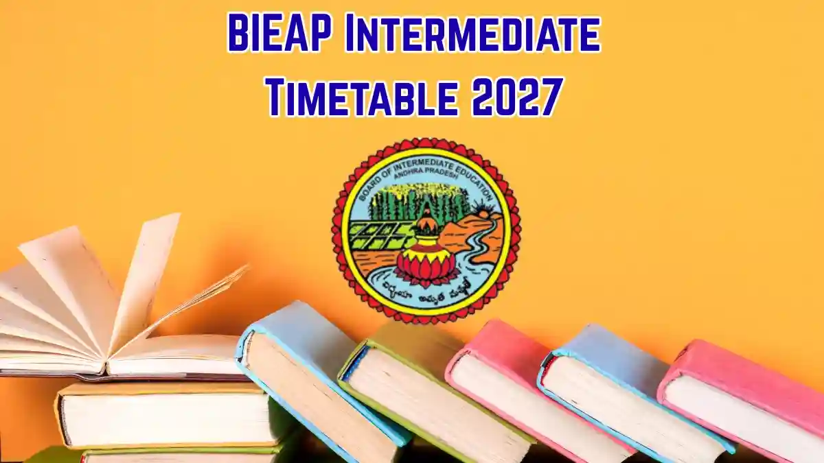 AP Intermediate Time Table 2027 Released - AP Inter 1st, 2nd Year Exam Dates and PDF