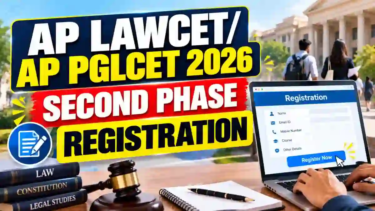 AP LAWCET/AP PGLCET 2026 Second Phase Registration Started - Apply Online, Last Date and Counselling Schedule