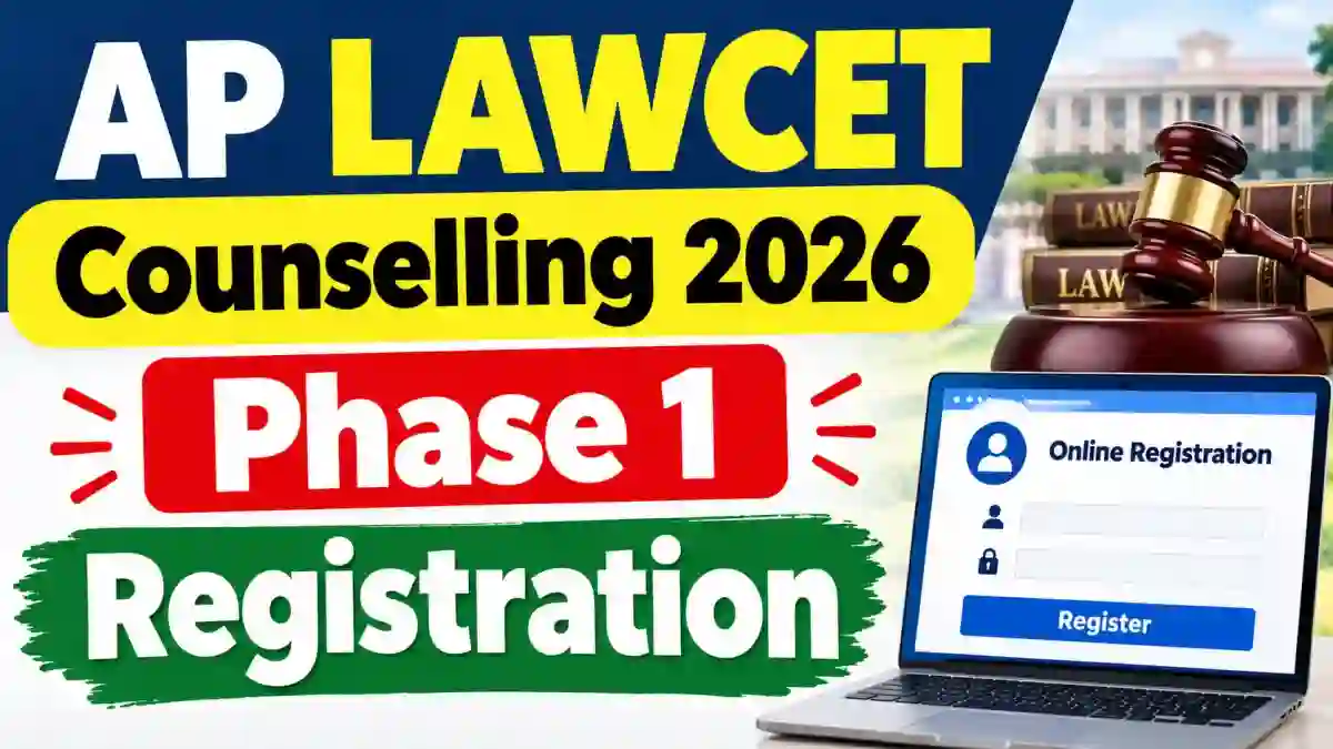 AP LAWCET Counselling 2026 Phase 1 Registration - Direct Link to Check Full Schedule Online @ apsche.ap.gov.in