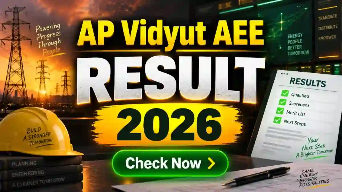 AP Vidyut Result 2026 - Check AEE Scorecard Link @apvidyutrecruitment.apcfss.in
