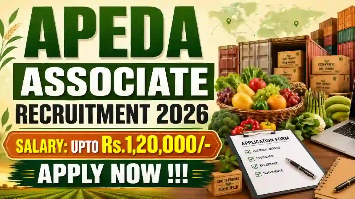 APEDA Associate Recruitment 2026 - Apply Online