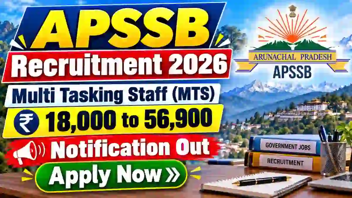 APSSB MTS Recruitment 2026 Notification Out – Apply Online for 93 Multi Tasking Staff Posts