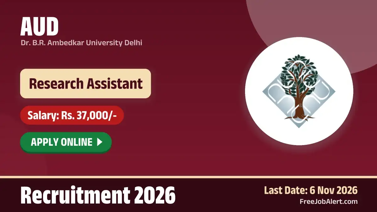 AUD Research Assistant Recruitment 2026 – Apply Online AUD Research Assistant Recruitment 2026 – Apply Online