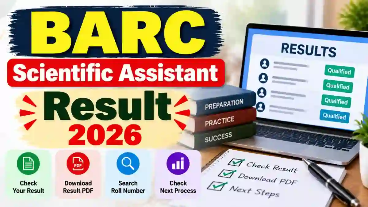 BARC Scientific Assistant Result 2026 - Direct Link to Check (Pathology) Result at barc.gov