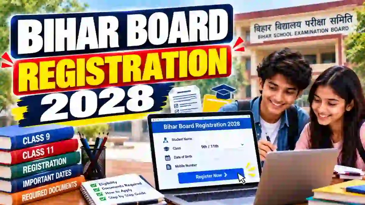 Bihar Board Registration 2028 - Class 9, 11 Last Date Extended to November 6, Apply Online