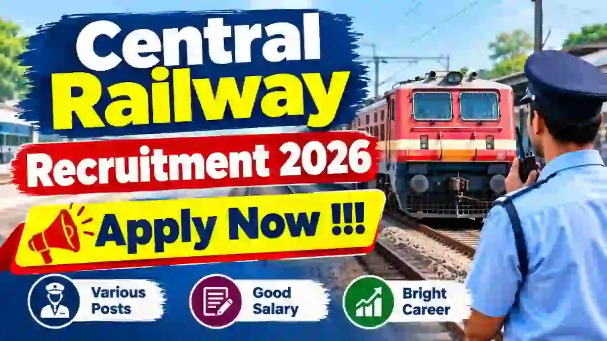 Central Railway Advocate Recruitment 2026 - Apply Online for 33 Posts