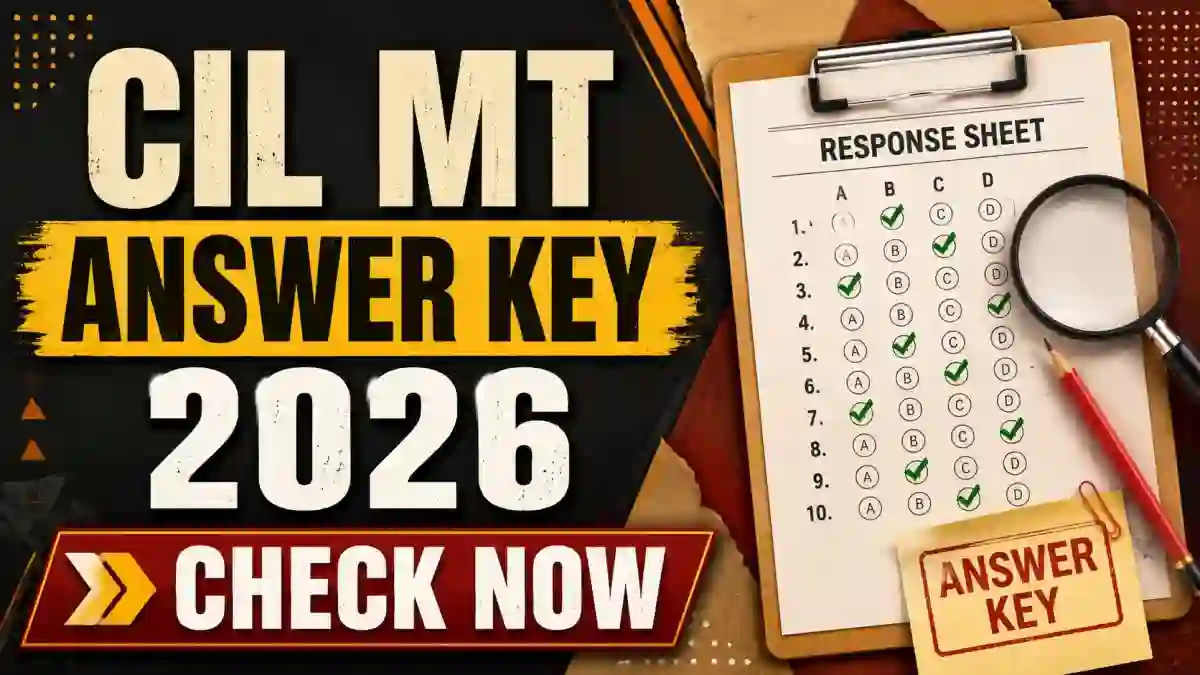 Coal India MT Answer Key 2026 - Check Release Date & Download Link
