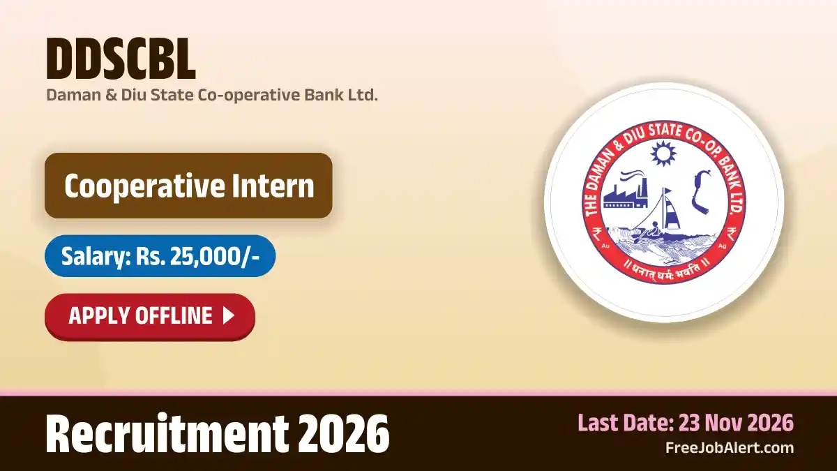 DDSCBL Cooperative Intern Recruitment 2026 – Apply Offline