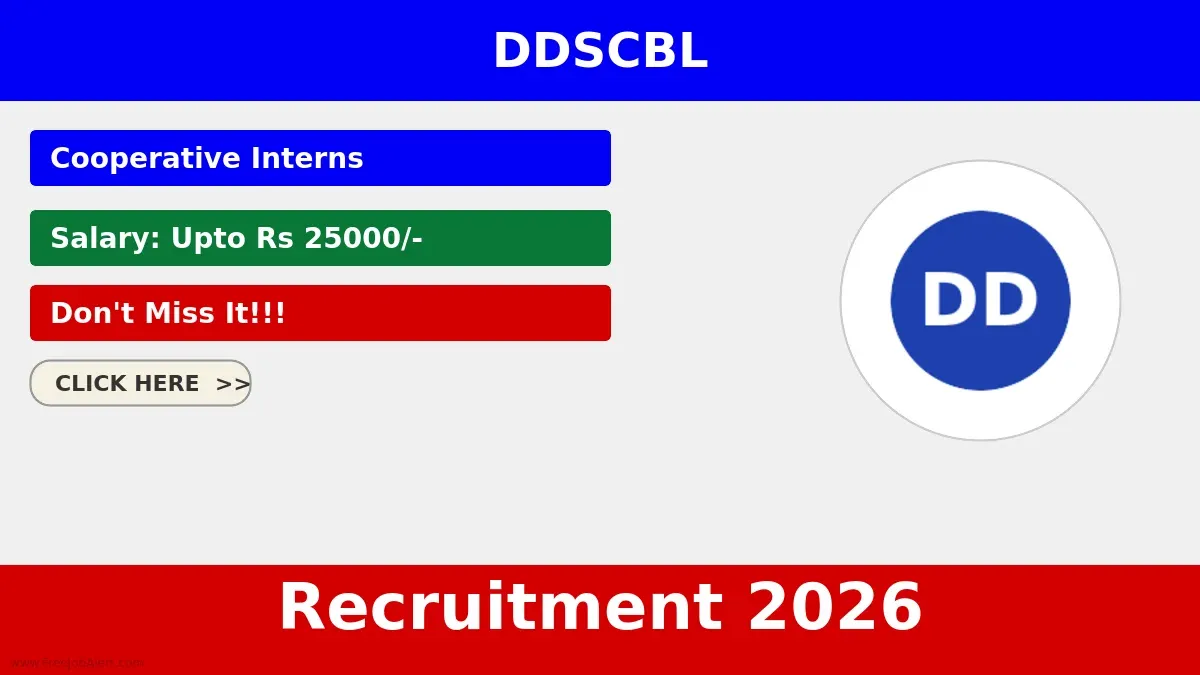 DDSCBL Cooperative Interns Recruitment 2026 - Apply Offline