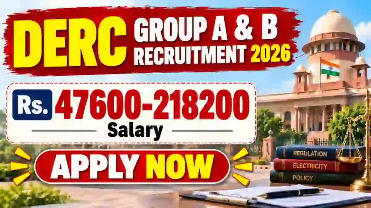 DERC Group A & B Recruitment 2026 - Apply Online for Personnel Officer, Assistant Accounts Officer and More Posts