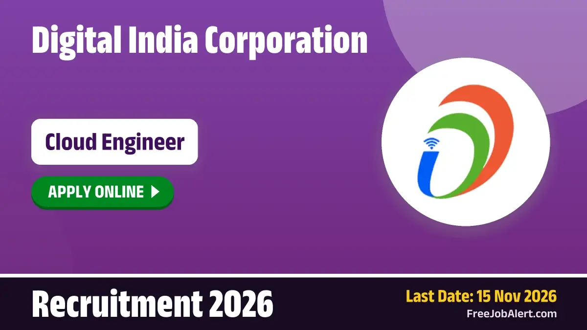DIC Cloud Engineer Recruitment 2026 – Apply Online