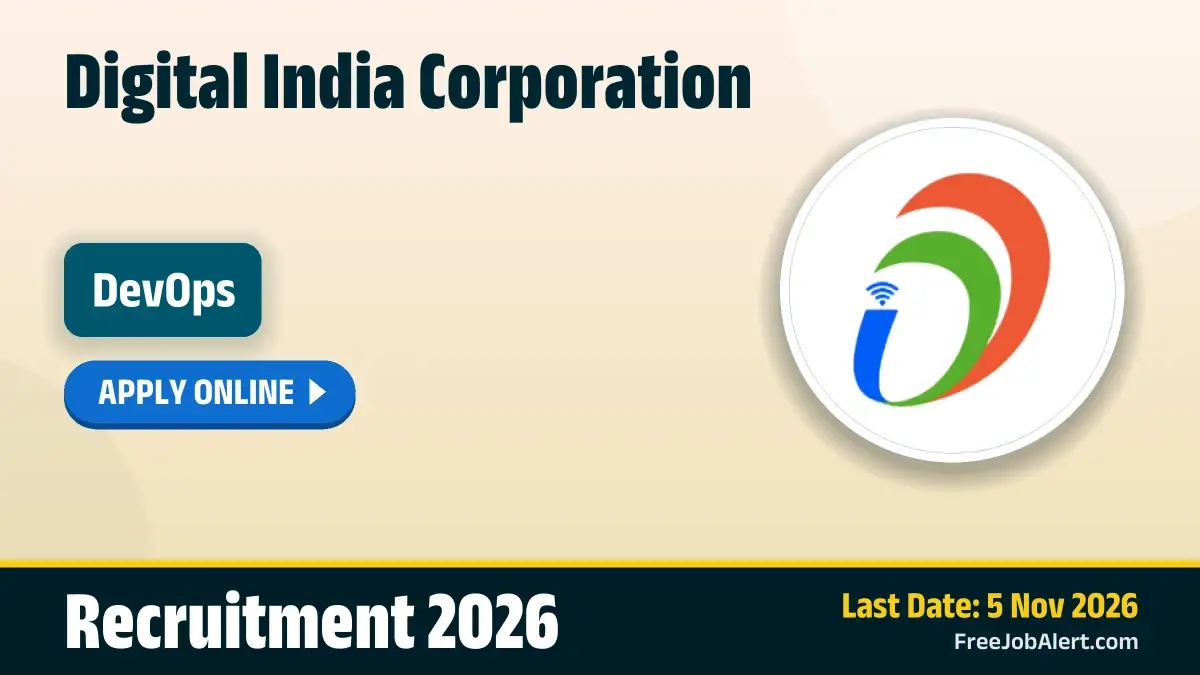 DIC DevOps Recruitment 2026 – Apply Online