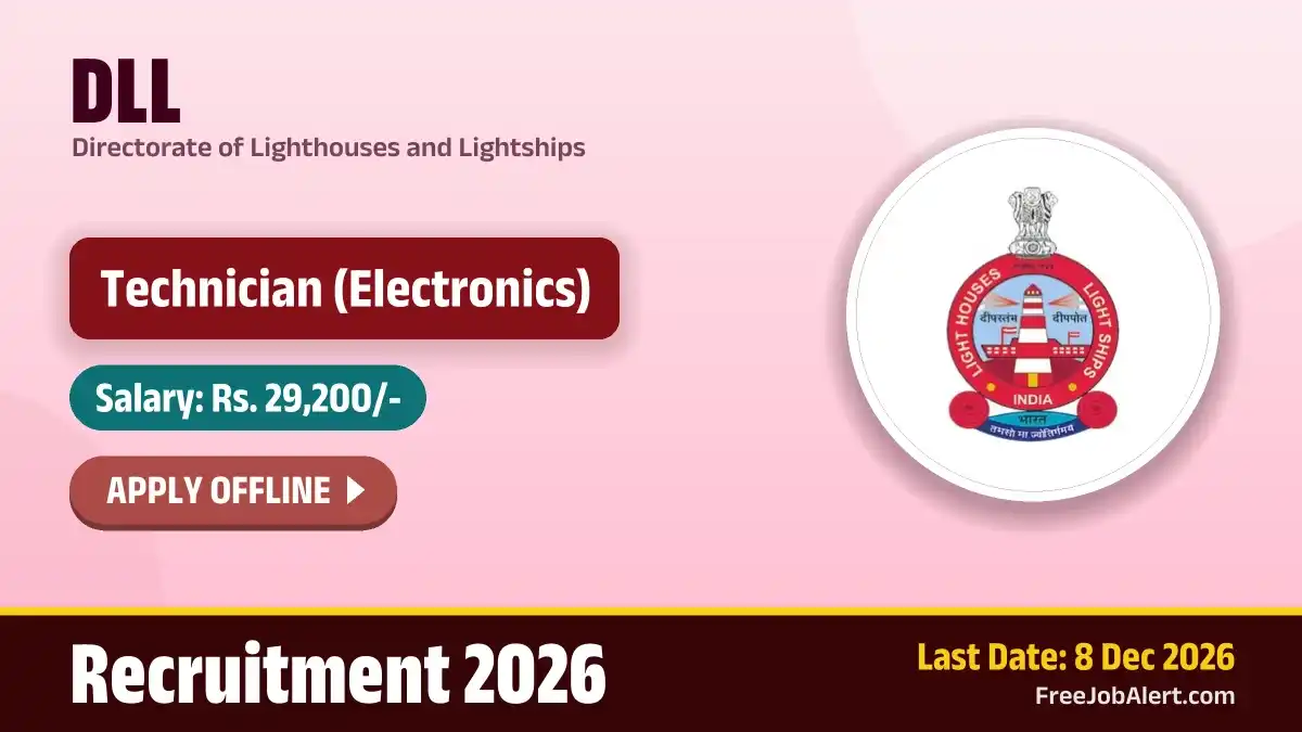 DLL Technician Recruitment 2026 – Apply Offline DLL Technician Recruitment 2026 – Apply Offline