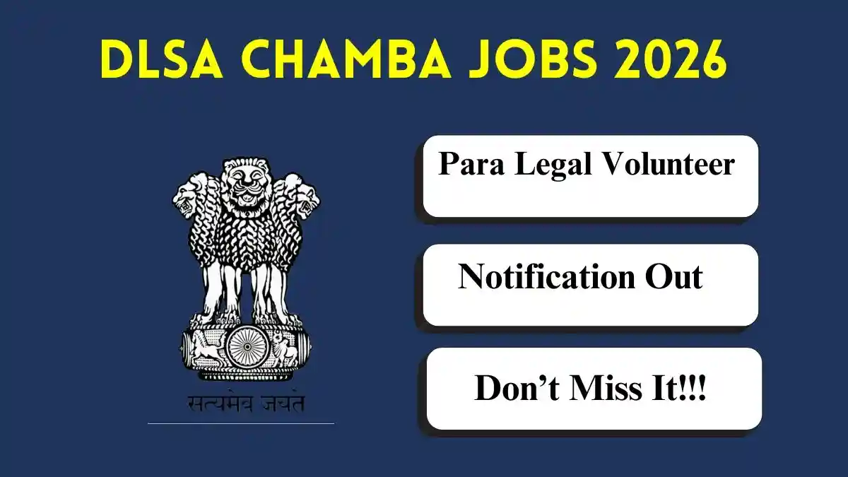 DLSA Chamba Para Legal Volunteer Recruitment 2026 - Apply Offline