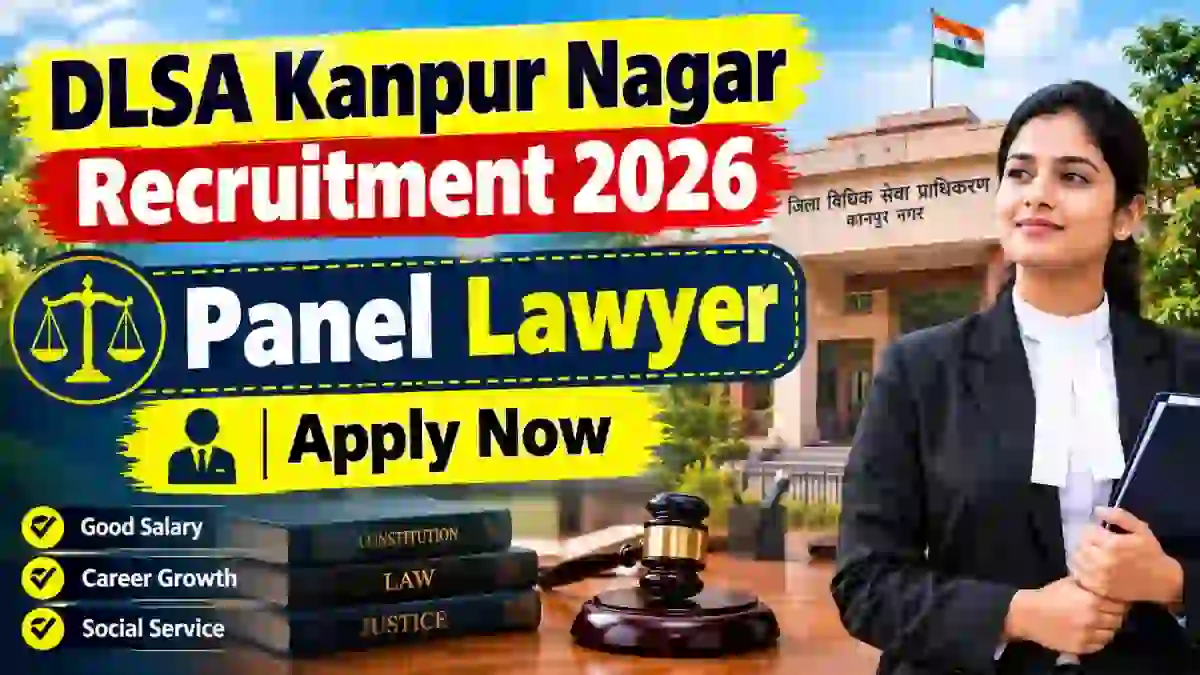 DLSA Kanpur Nagar Panel Lawyer Recruitment 2026 - Apply Offline