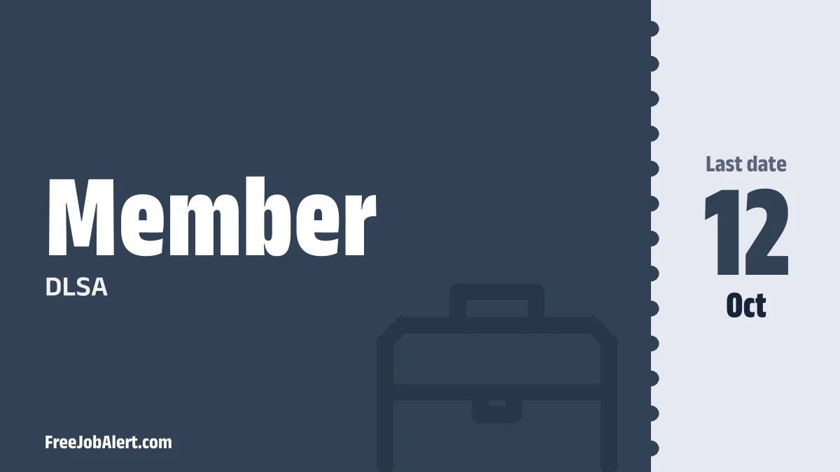 DLSA Member Recruitment 2026 – Apply Offline