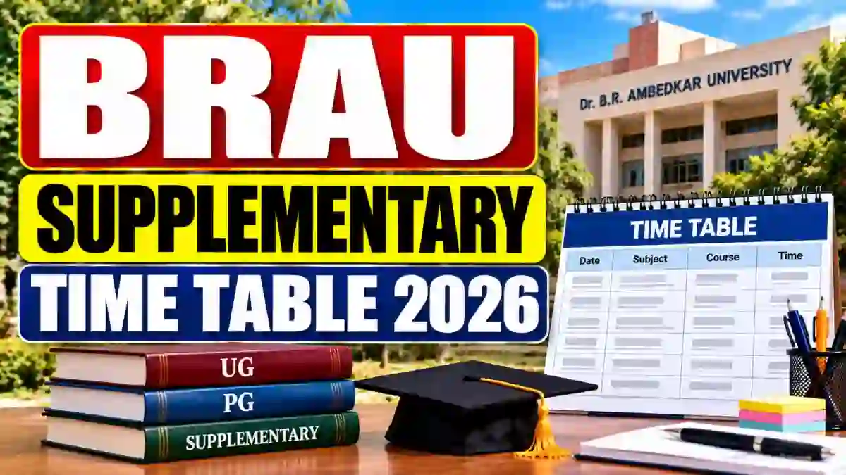 Dr. BRAU Supplementary Time Table 2026 Out - Download UG Exam Dates Online @ brau.edu.in