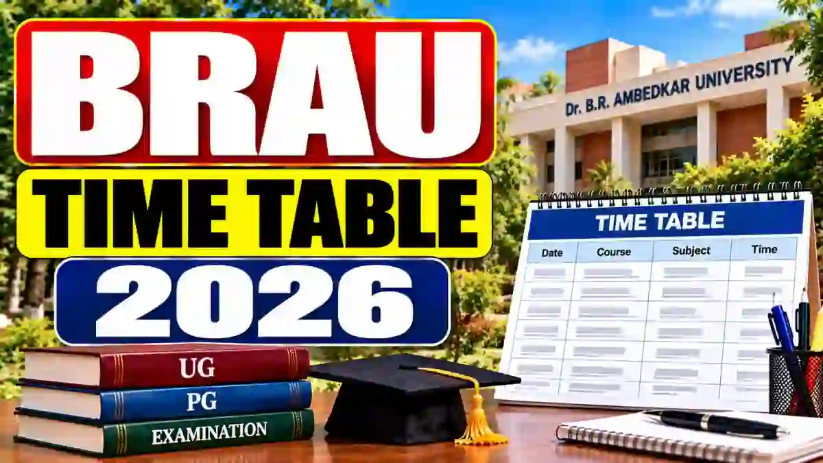 Dr. BRAU UG Time Table 2026 Out - Download 5th Sem Exam Dates Online @ brau.edu.in