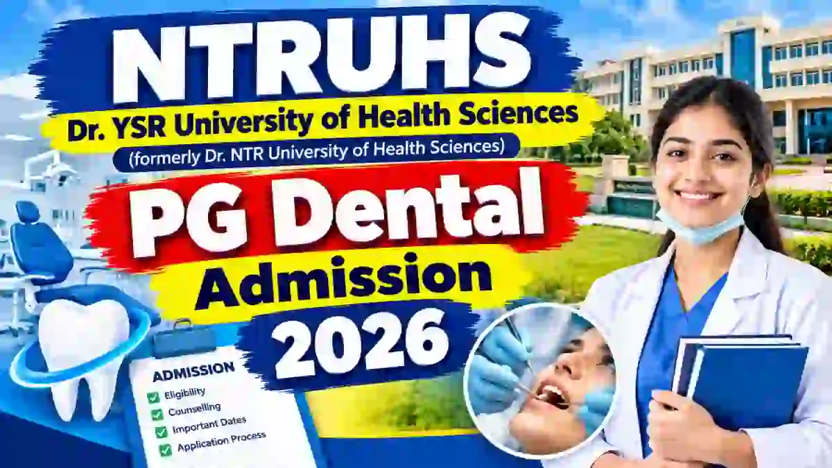 Dr. NTR UHS Management Quota 2026-27 Notification - Check Full PDF Online @ drntr.uhsap.in/index