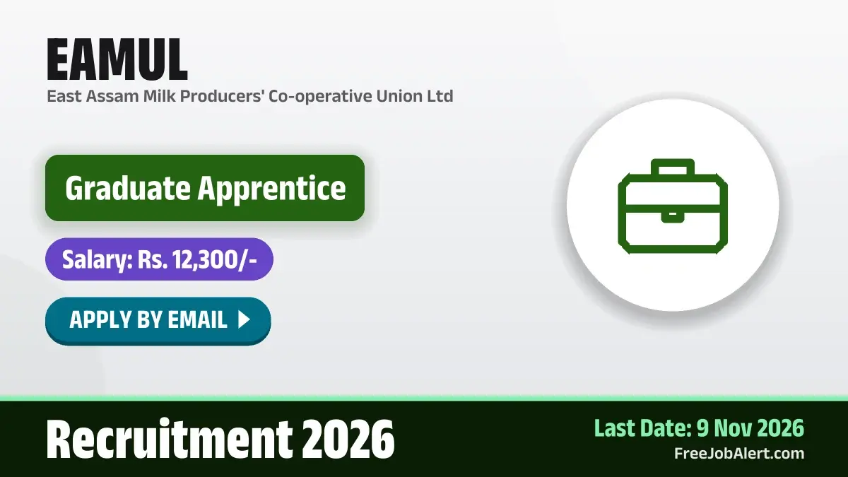 EAMUL Graduate Apprentice Recruitment 2026 – Apply Online