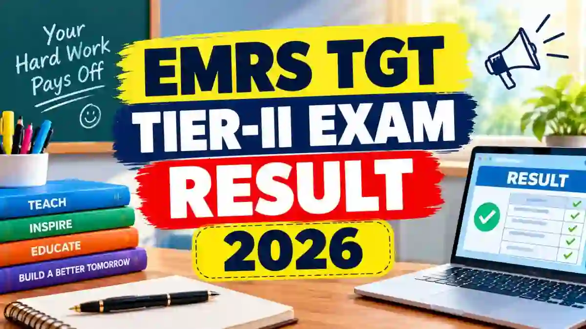 EMRS TGT Tier-II Exam Result 2026 Out - Check Scorecard, Cut Off & Result Link