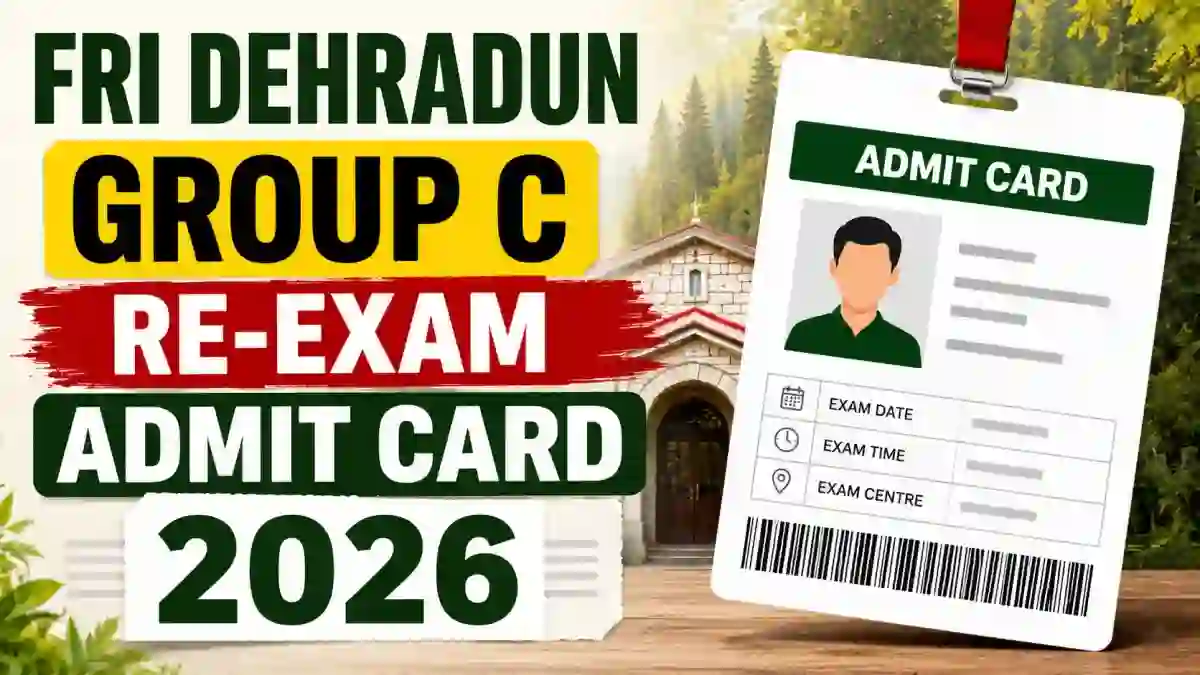 FRI Dehradun MTS Re-Exam Admit Card 2026 Out - Download Group C Hall Ticket at fri.icfre.gov.in