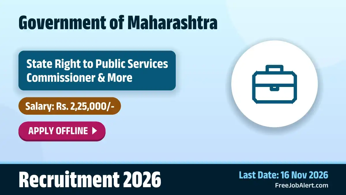 GAD State Right to Public Services Commissioner Recruitment 2026 – Apply Offline GAD State Right to Public Services Commissioner Recruitment 2026 – Apply Offline