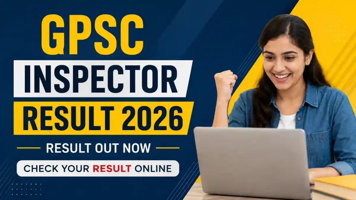 GPSC Inspector Result 2026 Out - Check Selection List at gpsc.gujarat.gov.in