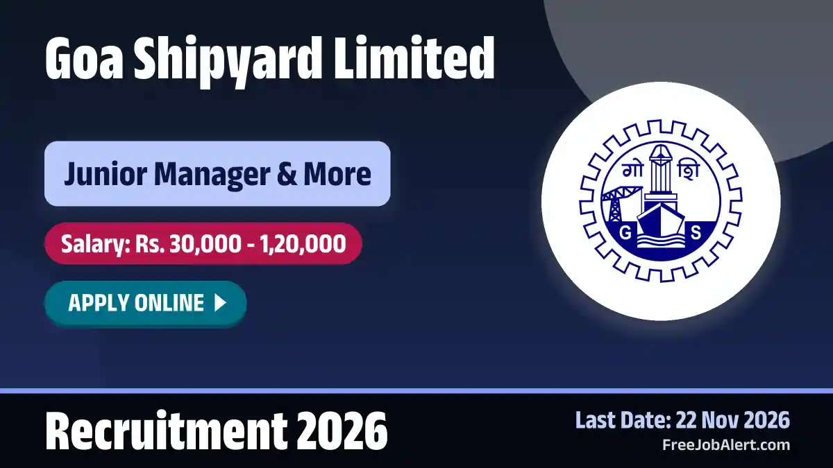 GSL Recruitment 2026 – Apply Online for 40 Junior Manager, Manager and More Posts