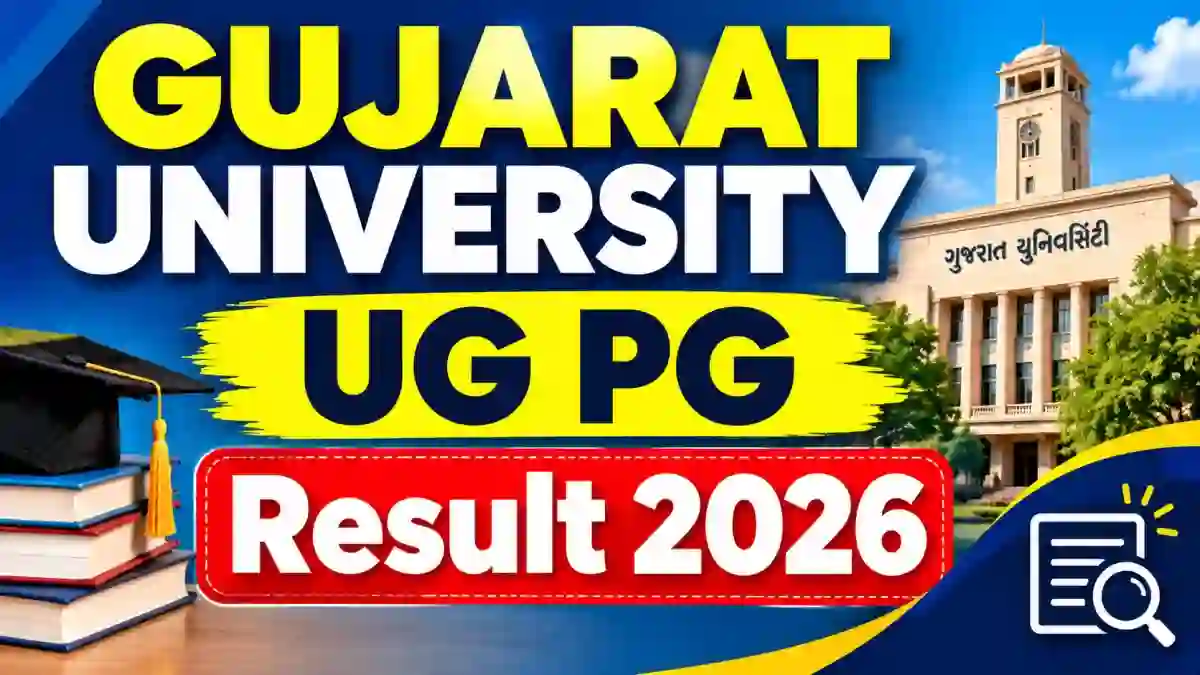 Gujarat University Result 2026 Out - Direct Link to Check UG & PG Marksheet at result.gujaratuniversity.ac.in