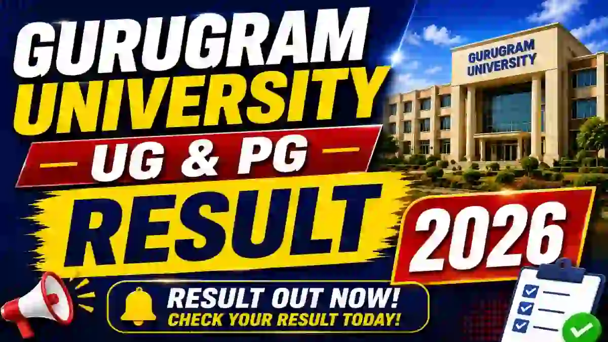 Gurugram University Result 2026 Out - Check UG & PG Results Online @ gurugramuniversity.ac.in