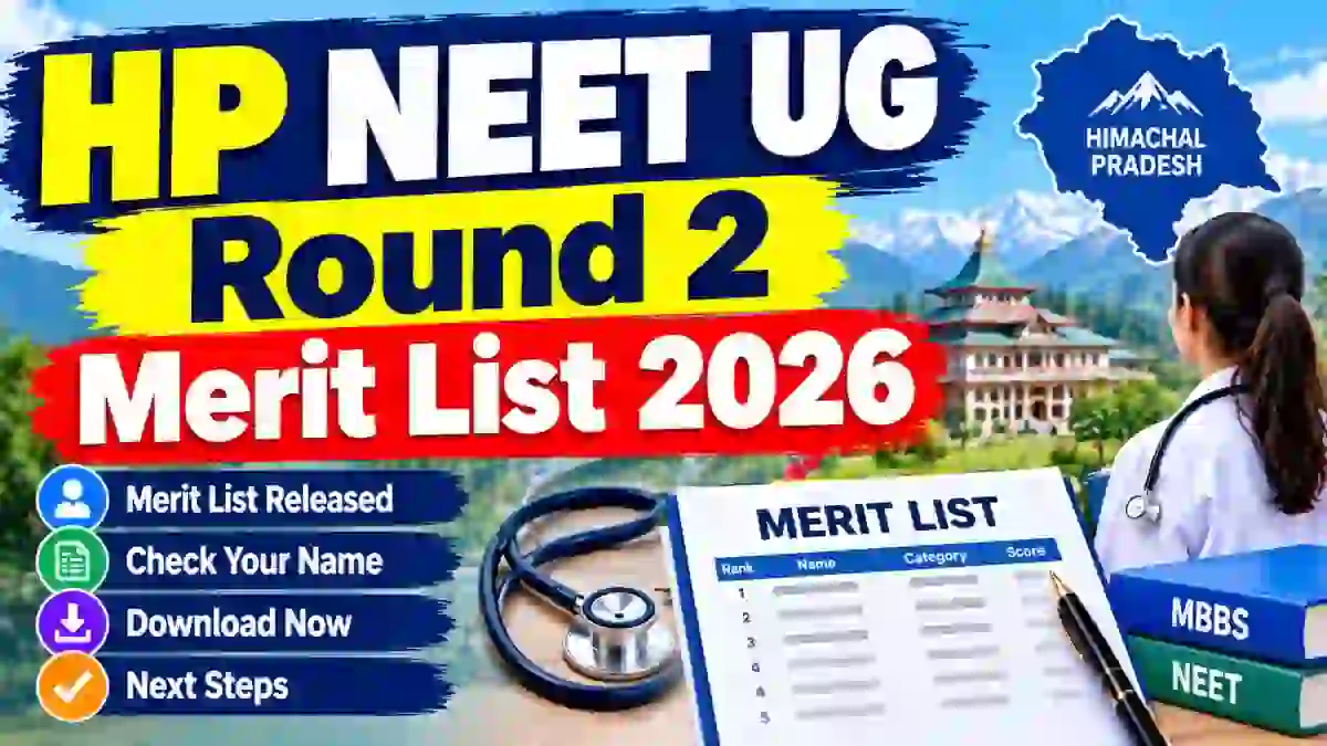HP NEET UG Round 2 Merit List 2026 - Check Status Online at amruhp.ac.in