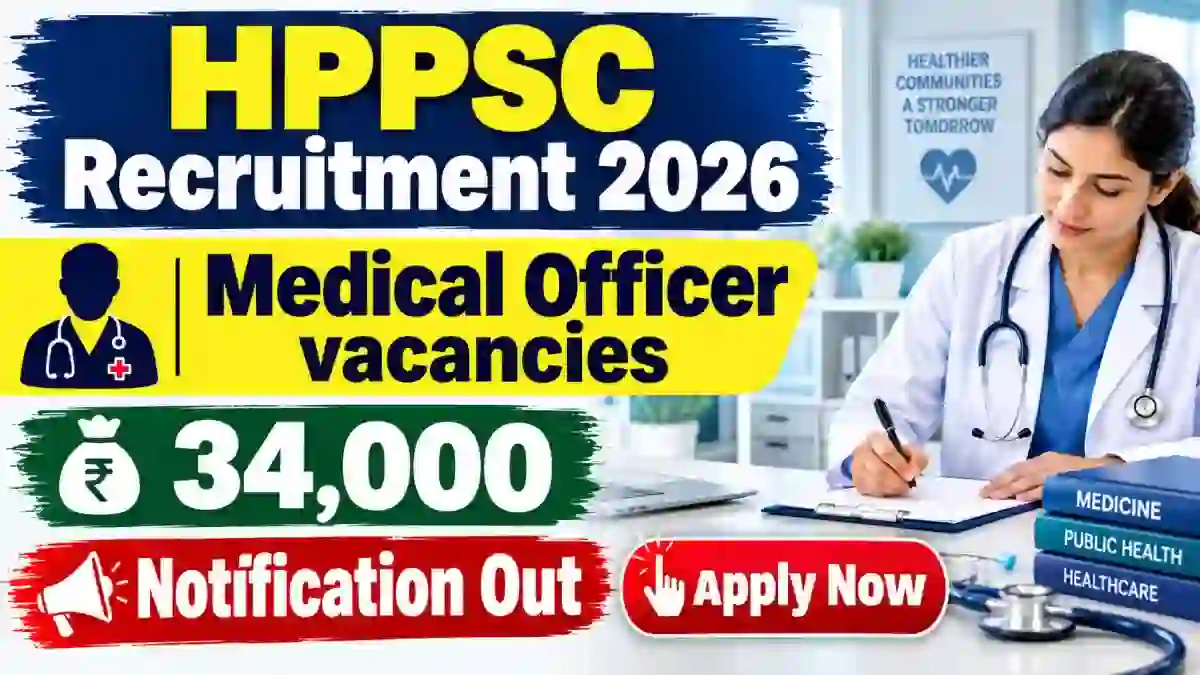 HPPSC Medical Officer Recruitment 2026 - Apply Online for 228 Posts