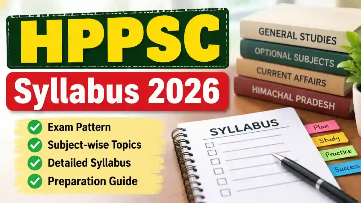HPPSC Scientific Officer Syllabus 2026 Out - Check Exam Pattern & Topics at hppsc.hp.gov.in HPPSC Scientific Officer Syllabus 2026 Out - Check Exam Pattern & Topics at hppsc.hp.gov.in