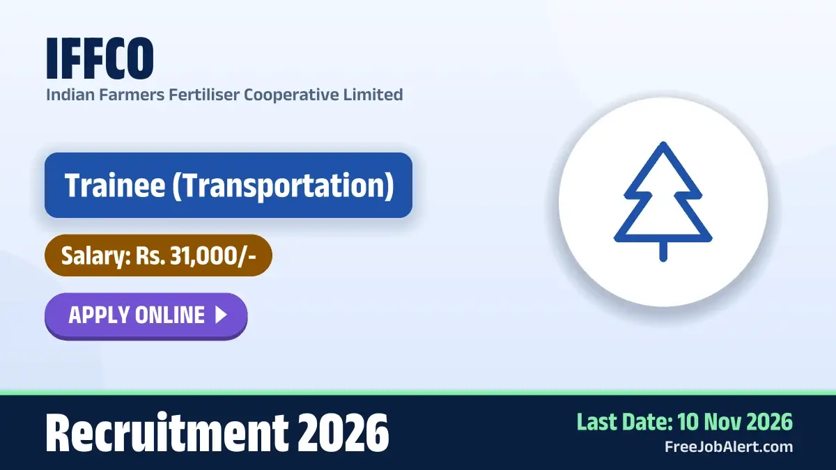 IFFCO Trainee Recruitment 2026 – Apply Online IFFCO Trainee Recruitment 2026 – Apply Online