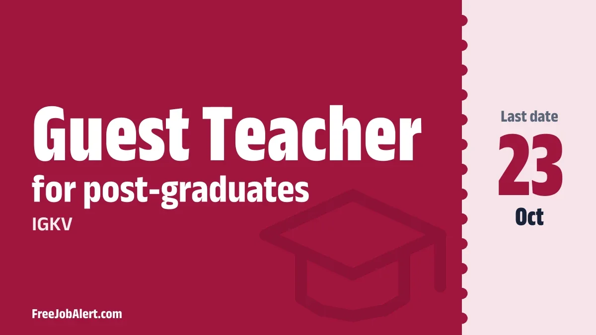 IGKV Guest Teacher Recruitment 2026 – Apply Online