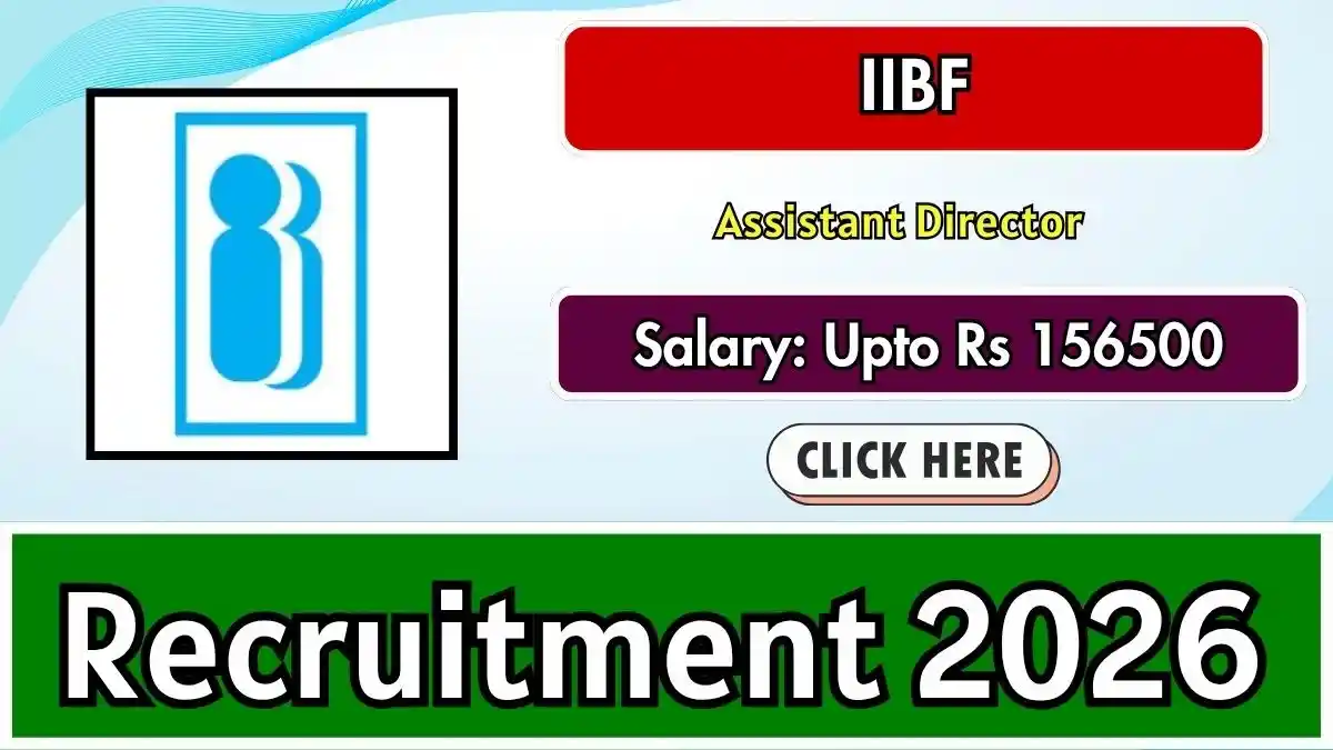 IIBF Assistant Director Recruitment 2026 - Apply Online