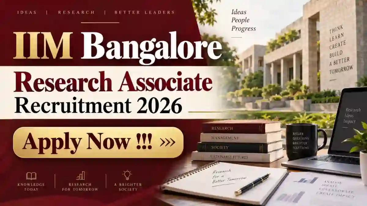 IIM Bangalore Research Associate Recruitment 2026 - Apply Online