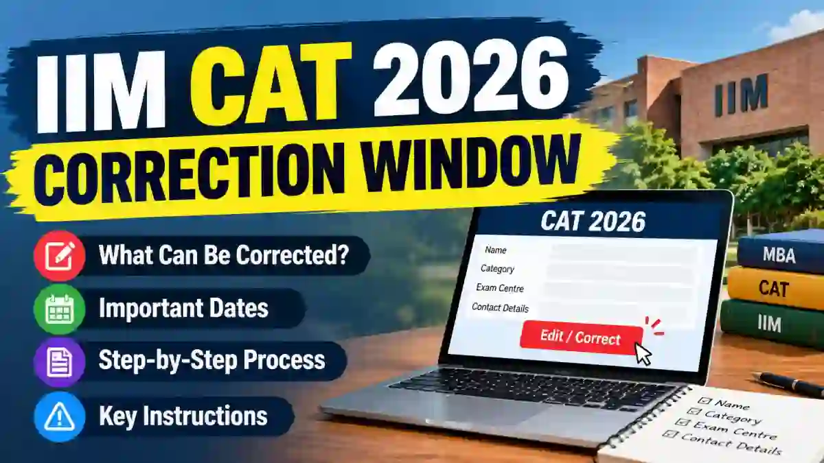 IIM CAT 2026 Correction Window - Direct Link to Check Status Online @ iimcat.ac.in