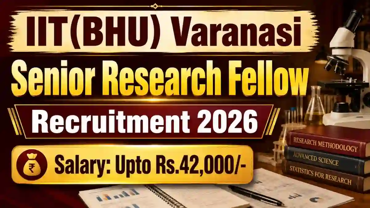 IIT(BHU) Varanasi Senior Research Fellow Recruitment 2026 - Apply Online