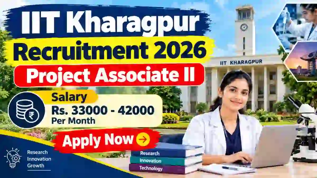 IIT Kharagpur Project Associate II Recruitment 2026 - Apply Online IIT Kharagpur Project Associate II Recruitment 2026 - Apply Online