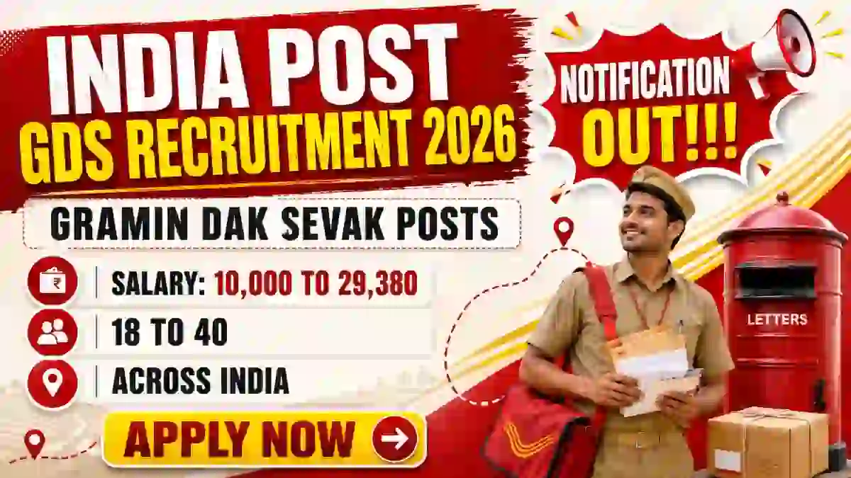 India Post GDS Recruitment 2026 - Apply Online for 25000+ BPM, ABPM & Dak Sevak Posts (Schedule-II, July)